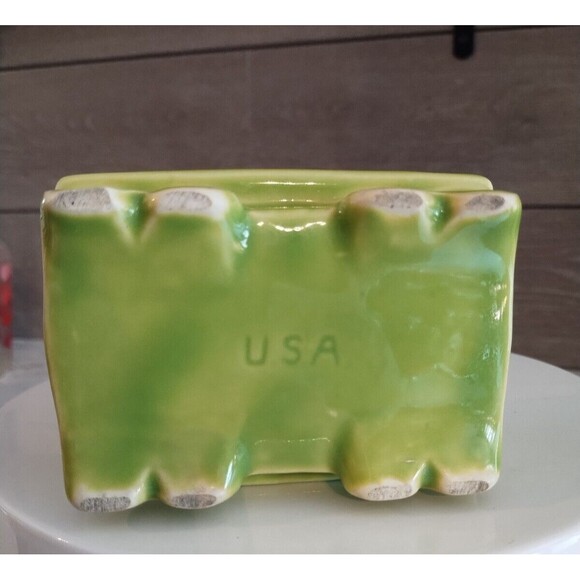 Vintage Shawnee Pottery S.R.R. Train Engine & Train Car Planters 4pc Set #552 - Picture 15 of 16